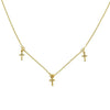 Triple Lovers Cross Choker-Virgins Saints and Angels-Swag Designer Jewelry