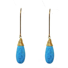 Turquoise Dangle Earrings-Swag Designer Jewelry-Swag Designer Jewelry