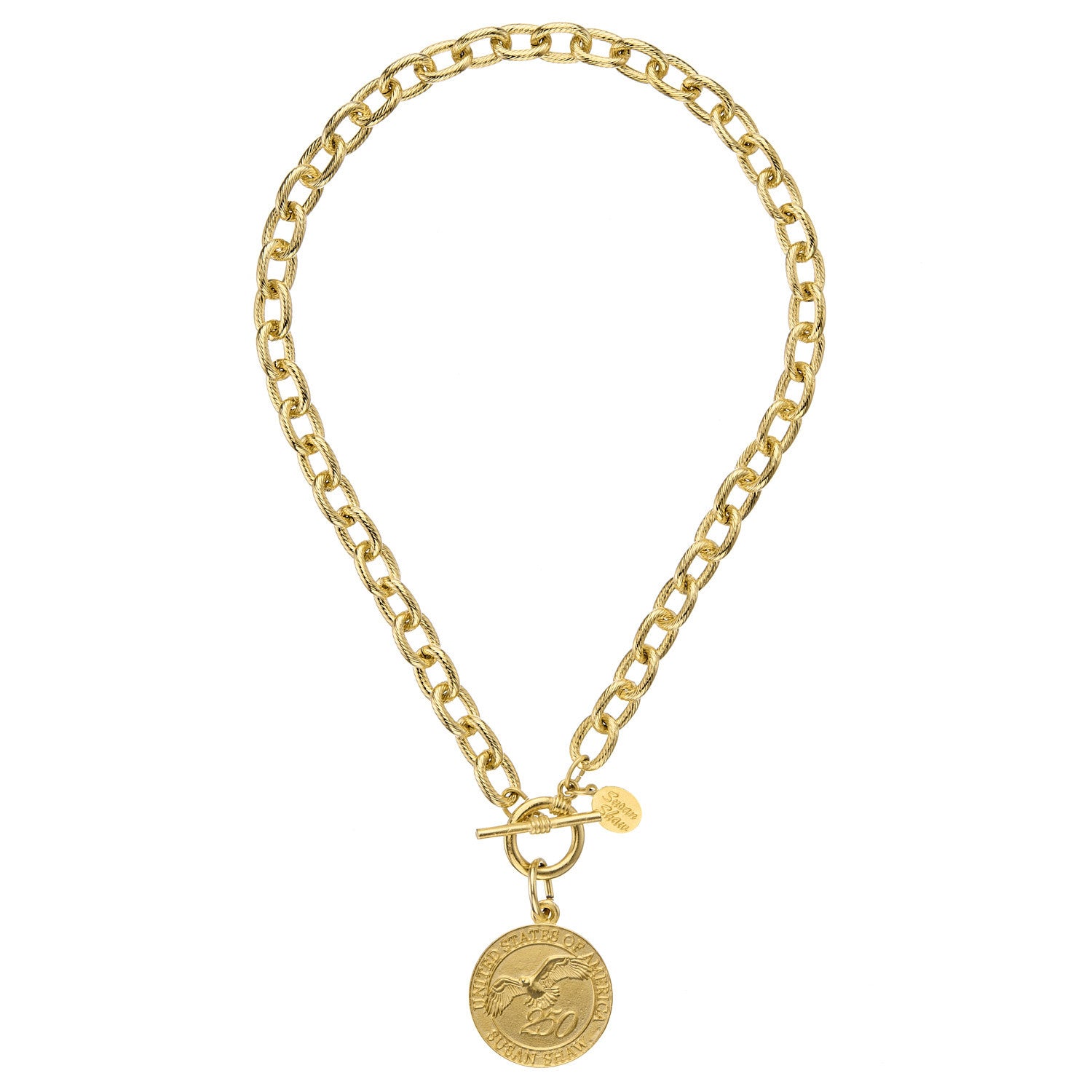 USA 250 Coin Necklace-Susan Shaw-Swag Designer Jewelry