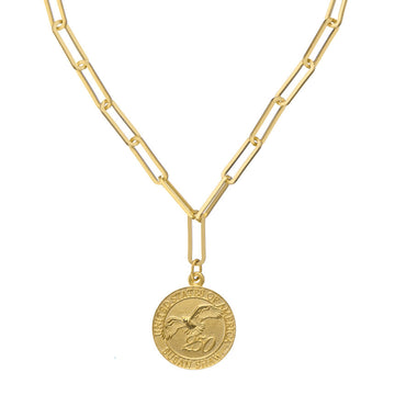 USA 250 Pendant on Paperclip Chain-Susan Shaw-Swag Designer Jewelry