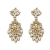 Vietri Crystal and Pearl Drop Earrings-Suzanna Dai-Swag Designer Jewelry