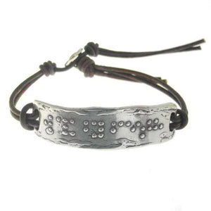 Walk By Faith Not Sight Braille Bracelet-Visible Faith-Swag Designer Jewelry