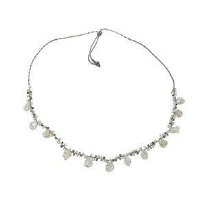 White Coin Pearl Necklace-Danielle Welmond-Swag Designer Jewelry