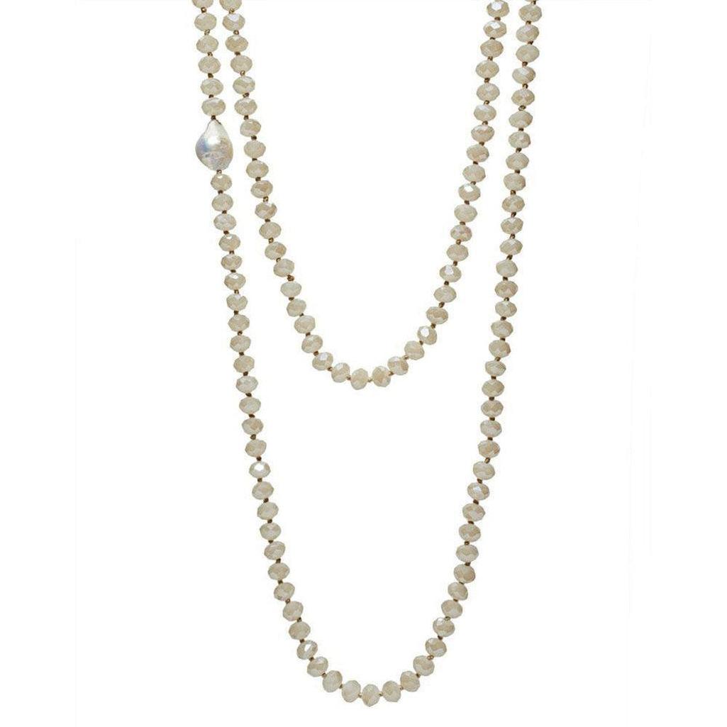 White Marianne Necklace-In 2 Design-Swag Designer Jewelry