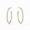 Windsor Crystal Hoop Earrings-Julie Vos-Swag Designer Jewelry