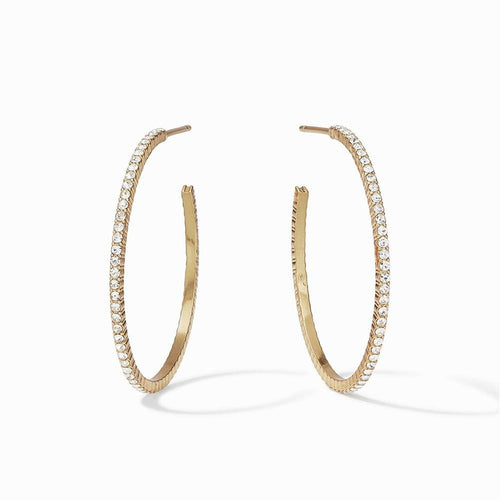 Windsor Crystal Hoop Earrings-Julie Vos-Swag Designer Jewelry