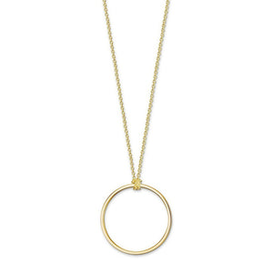 X0252 Charm Carrier Circle Necklace Gold-Thomas Sabo-Swag Designer Jewelry