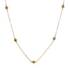Yellow Gold Station Necklace-Bijou Amani-Swag Designer Jewelry