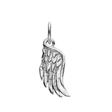 Sterling silver Angel Wing pendant charm
