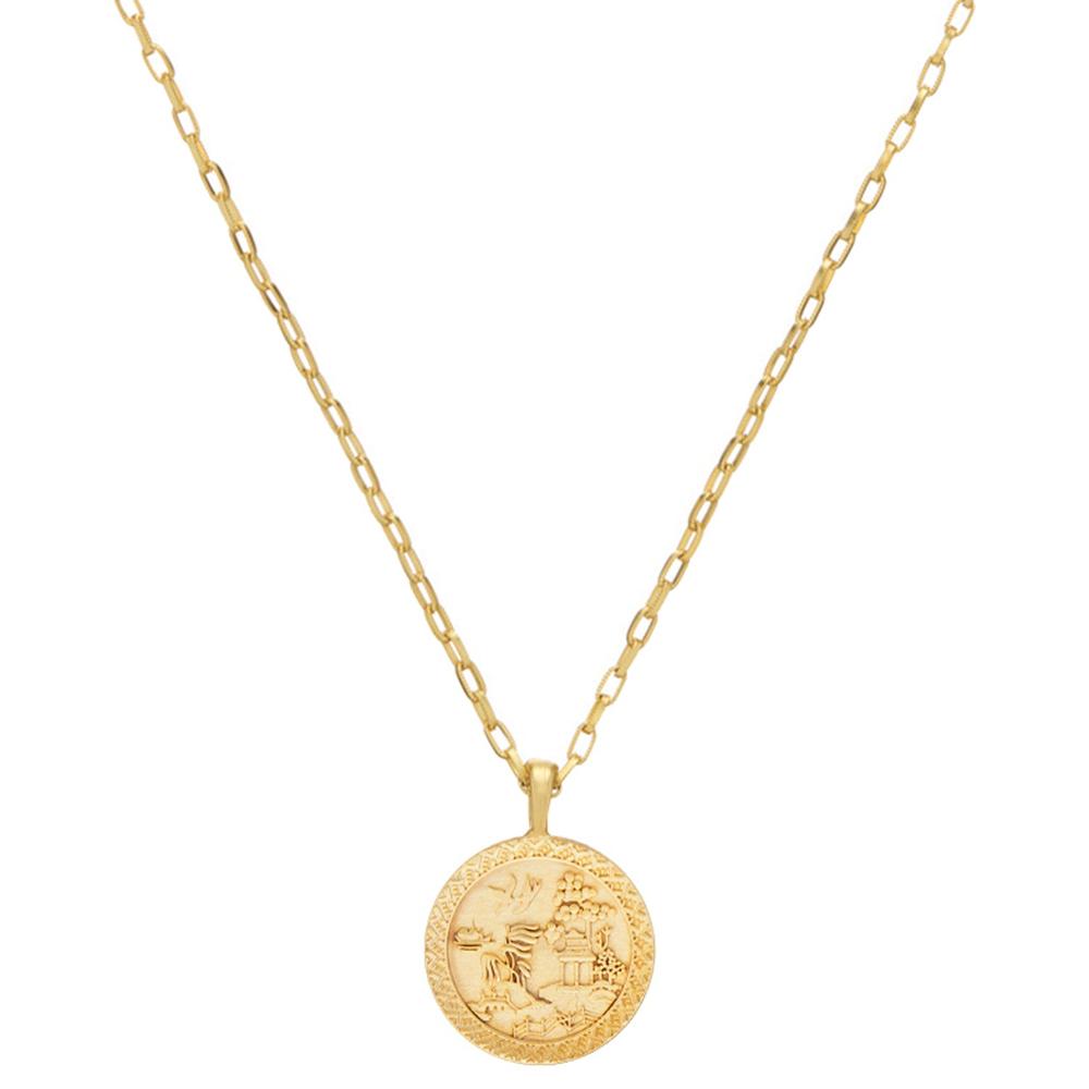 Asian Coin Pendant-Susan Shaw-Swag Designer Jewelry
