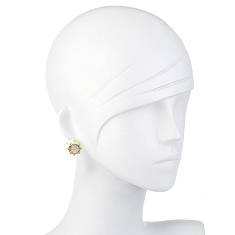 Dove Coin Drop Earrings-Susan Shaw-Swag Designer Jewelry
