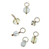 Gemstone Accents:  Assorted pale yellow & clear quartz charms with gold wire accents.
