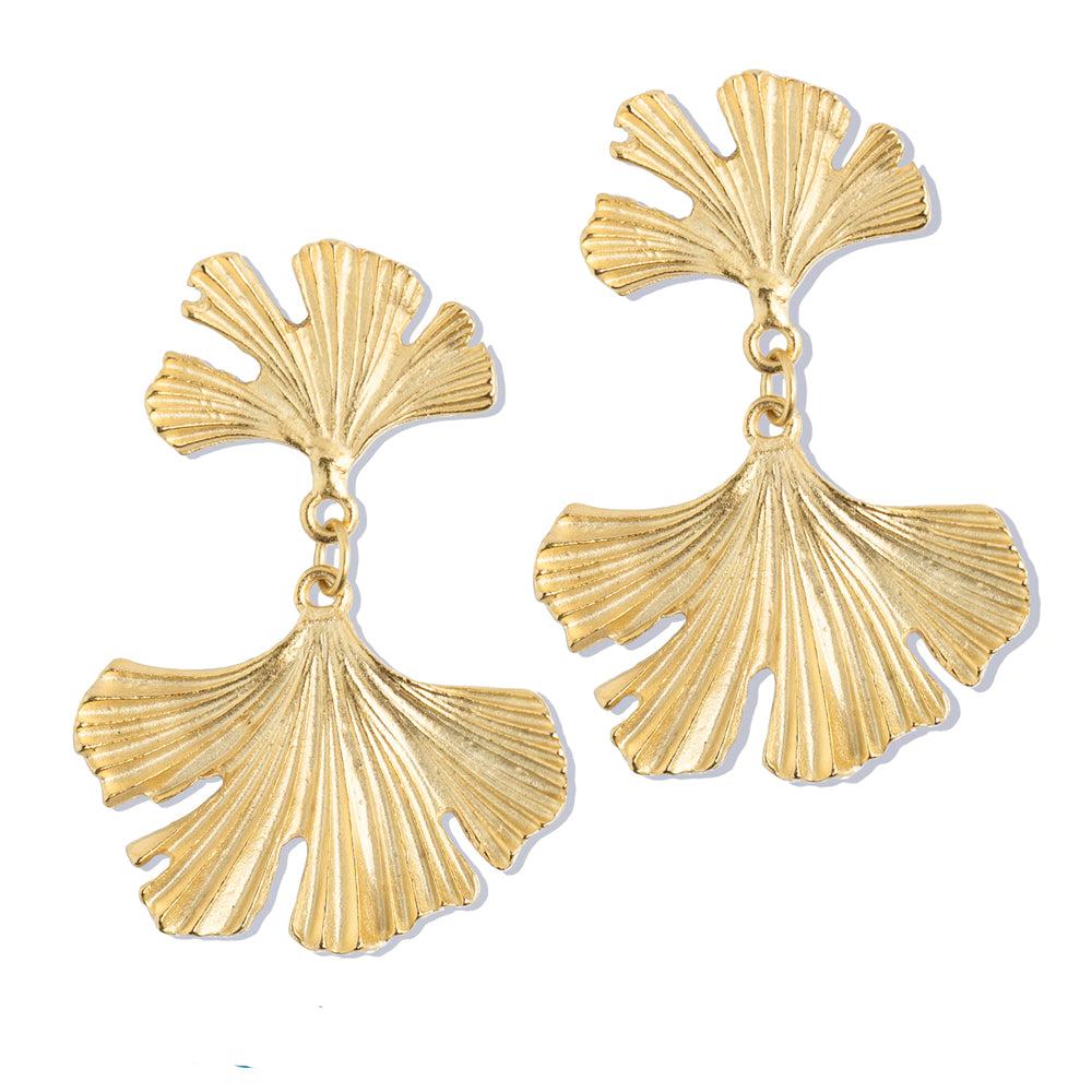 Ginko Earrings-Susan Shaw-Swag Designer Jewelry