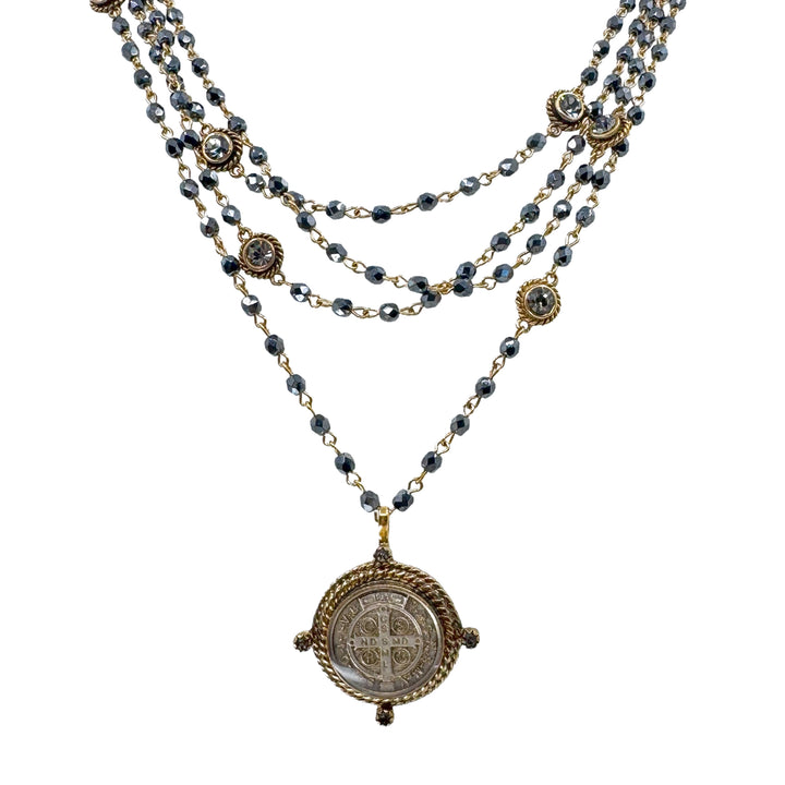 Magdalena in Hematite-Virgins Saints and Angels-Swag Designer Jewelry
