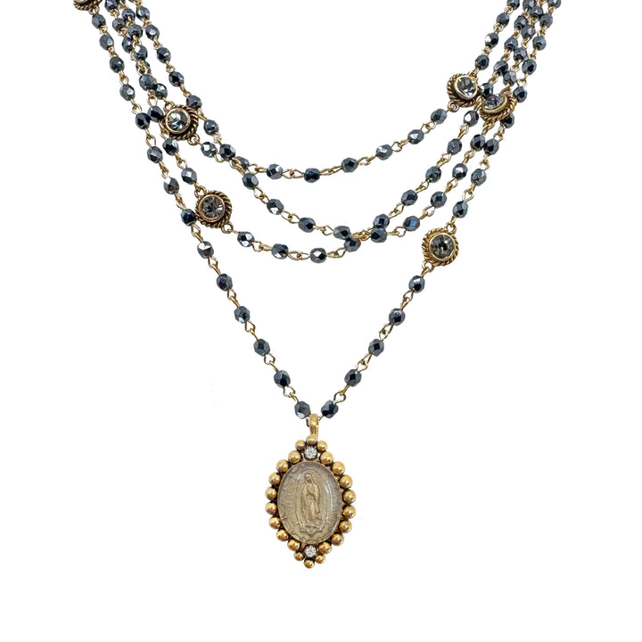 Magdalena in Hematite-Virgins Saints and Angels-Swag Designer Jewelry