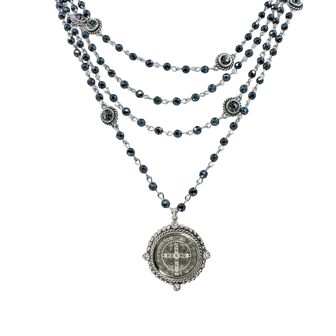 Magdalena in Hematite-Virgins Saints and Angels-Swag Designer Jewelry