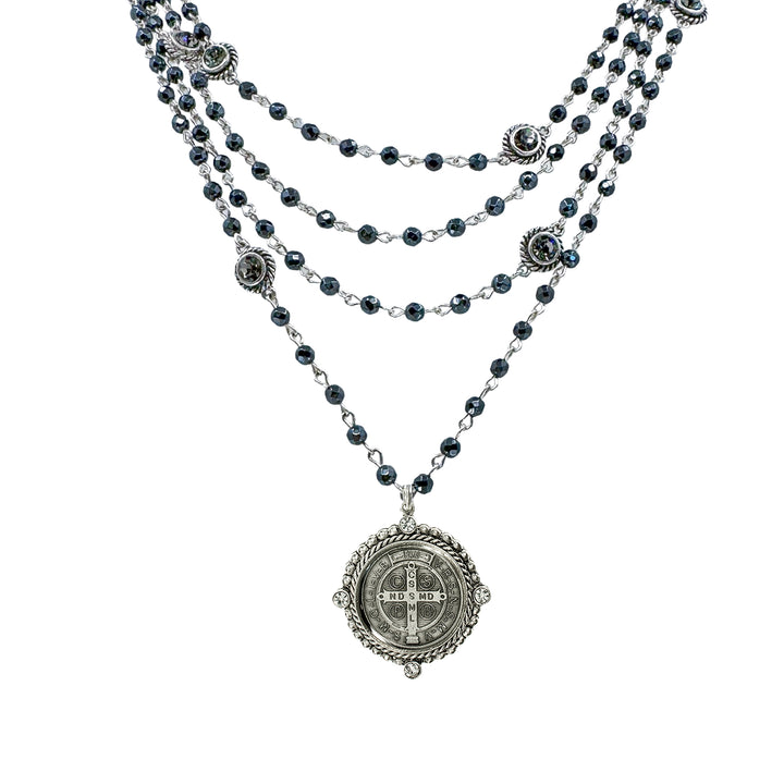 Magdalena in Hematite-Virgins Saints and Angels-Swag Designer Jewelry
