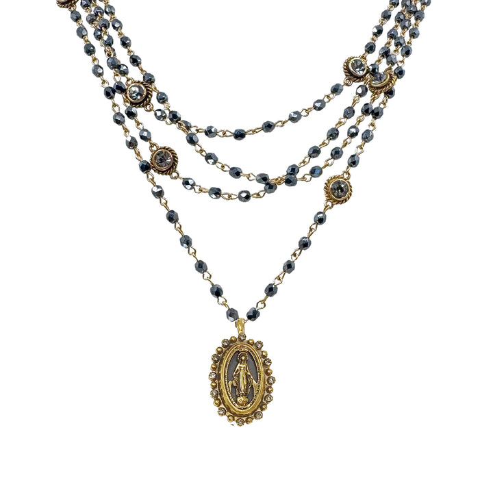 Magdalena in Hematite-Virgins Saints and Angels-Swag Designer Jewelry