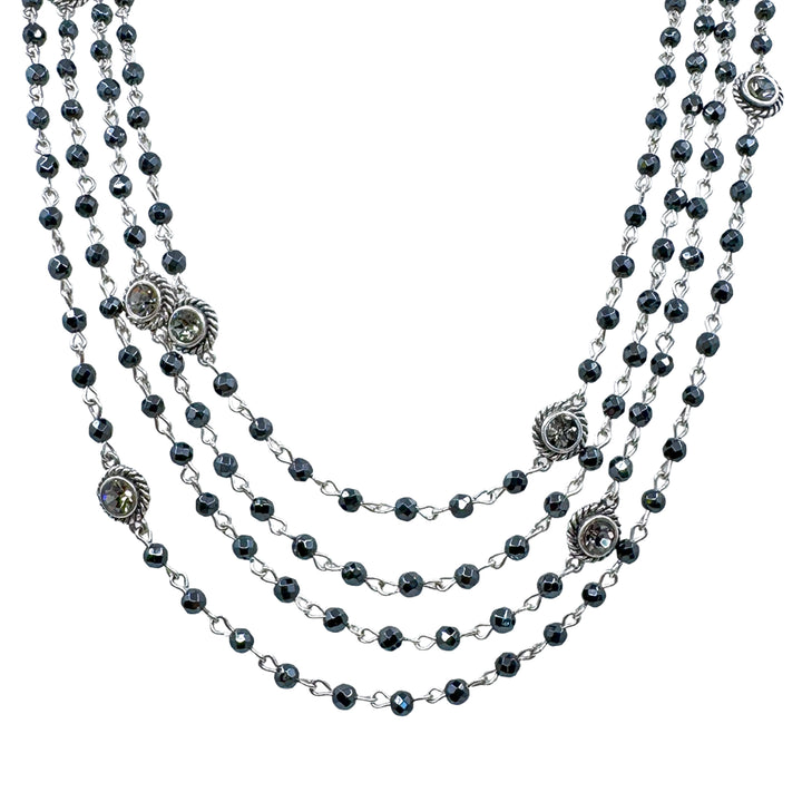 Magdalena in Hematite-Virgins Saints and Angels-Swag Designer Jewelry