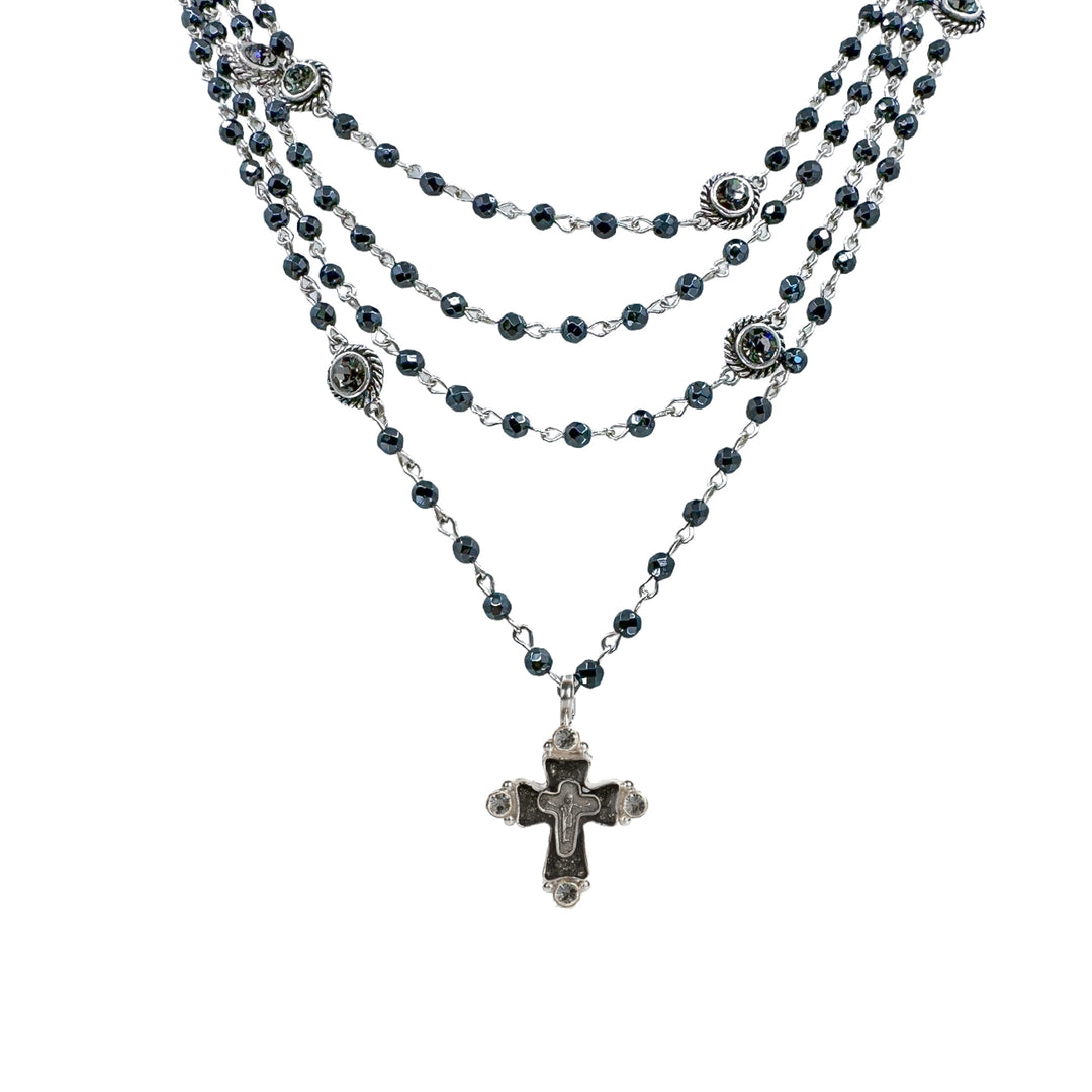 Magdalena in Hematite-Virgins Saints and Angels-Swag Designer Jewelry