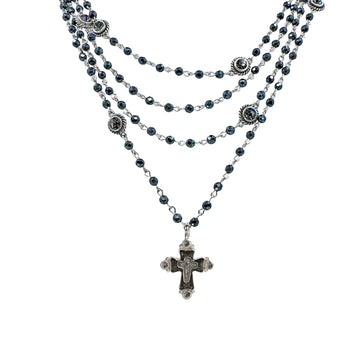 Magdalena in Hematite-Virgins Saints and Angels-Swag Designer Jewelry