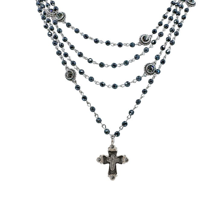 Magdalena in Hematite-Virgins Saints and Angels-Swag Designer Jewelry
