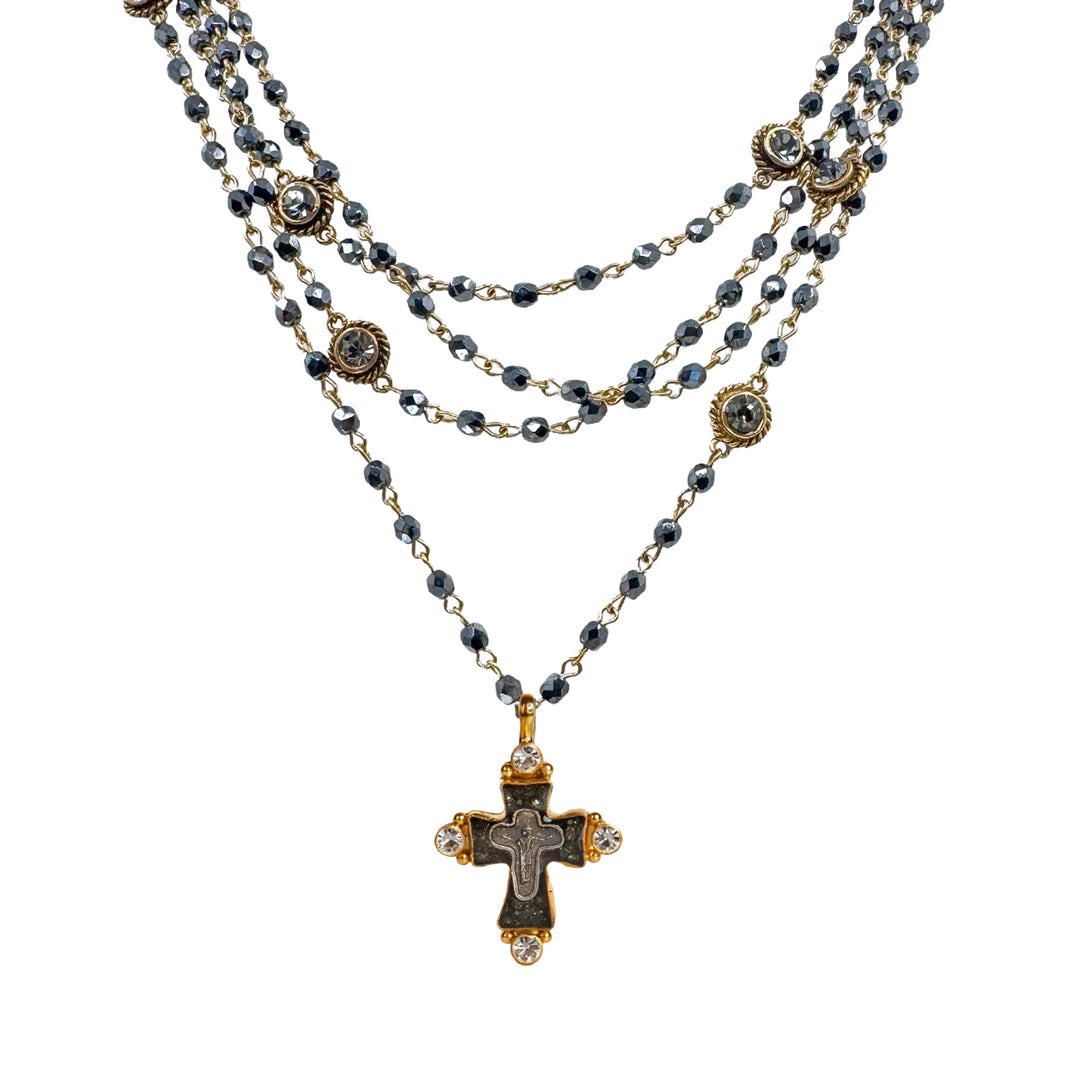 Magdalena in Hematite-Virgins Saints and Angels-Swag Designer Jewelry