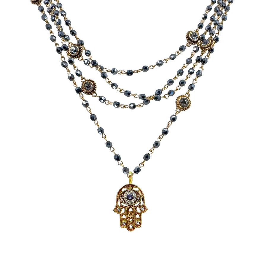 Magdalena in Hematite-Virgins Saints and Angels-Swag Designer Jewelry