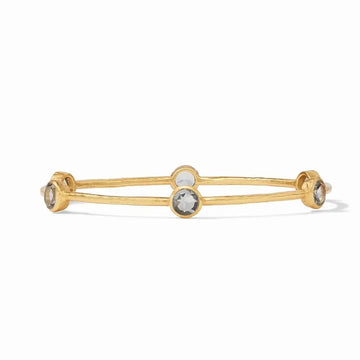 Milano 6 Stone Gold Bangles with assorted gemstones
