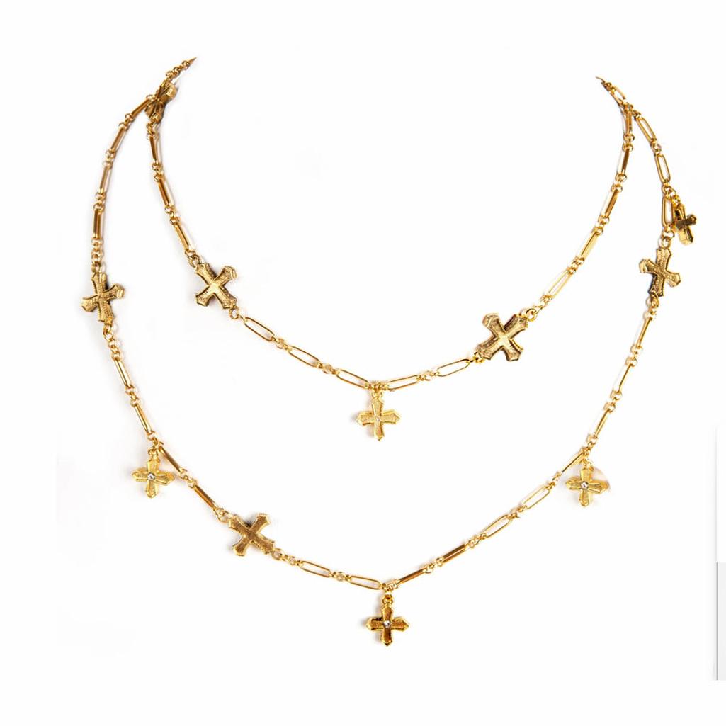Pax Multicross Wrap-Virgins Saints and Angels-Swag Designer Jewelry