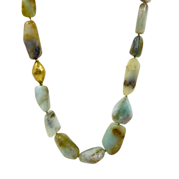 Peruvian Opal Chunky Necklace-Lena Skadesgard-Swag Designer Jewelry