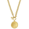 Princess Diana Coin on Gold Toggle Chain-Susan Shaw-Swag Designer Jewelry