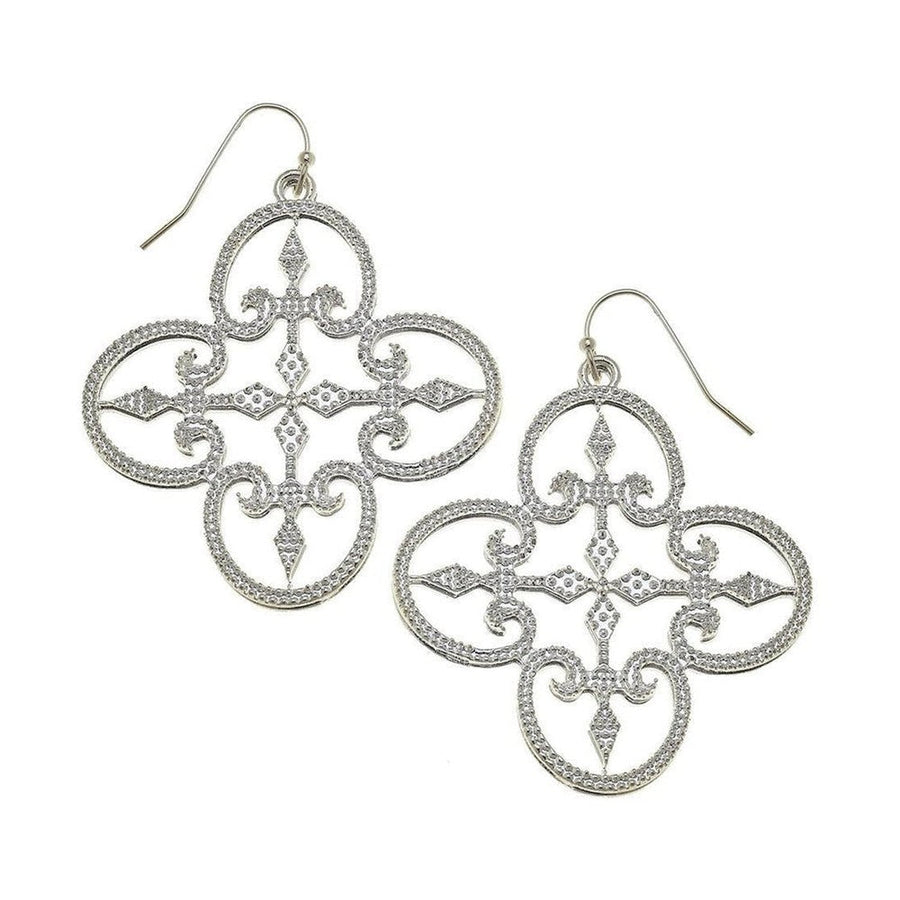 Quatrafoil Earrings-Susan Shaw-Swag Designer Jewelry