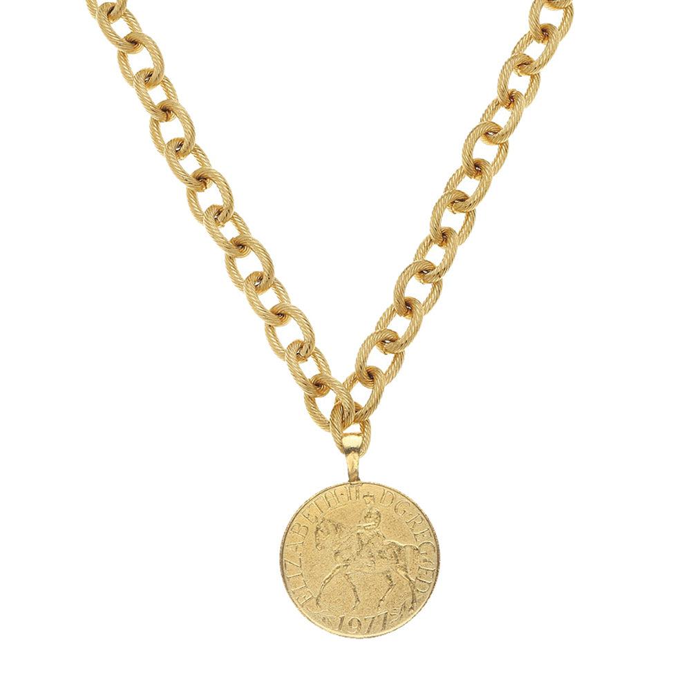 Queen Elizabeth Equestrian Necklace-Susan Shaw-Swag Designer Jewelry