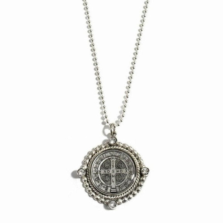 San Benito Charm in Gold-Virgins Saints and Angels-Swag Designer Jewelry