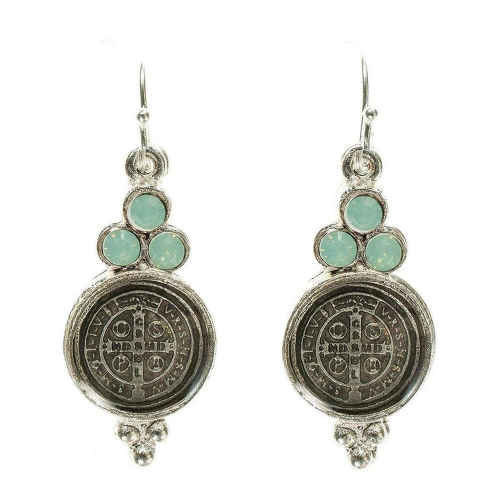 San Benito Lucia Earrings-Virgins Saints and Angels-Swag Designer Jewelry