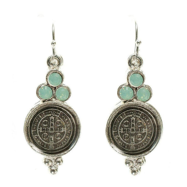 San Benito Lucia Earrings-Virgins Saints and Angels-Swag Designer Jewelry