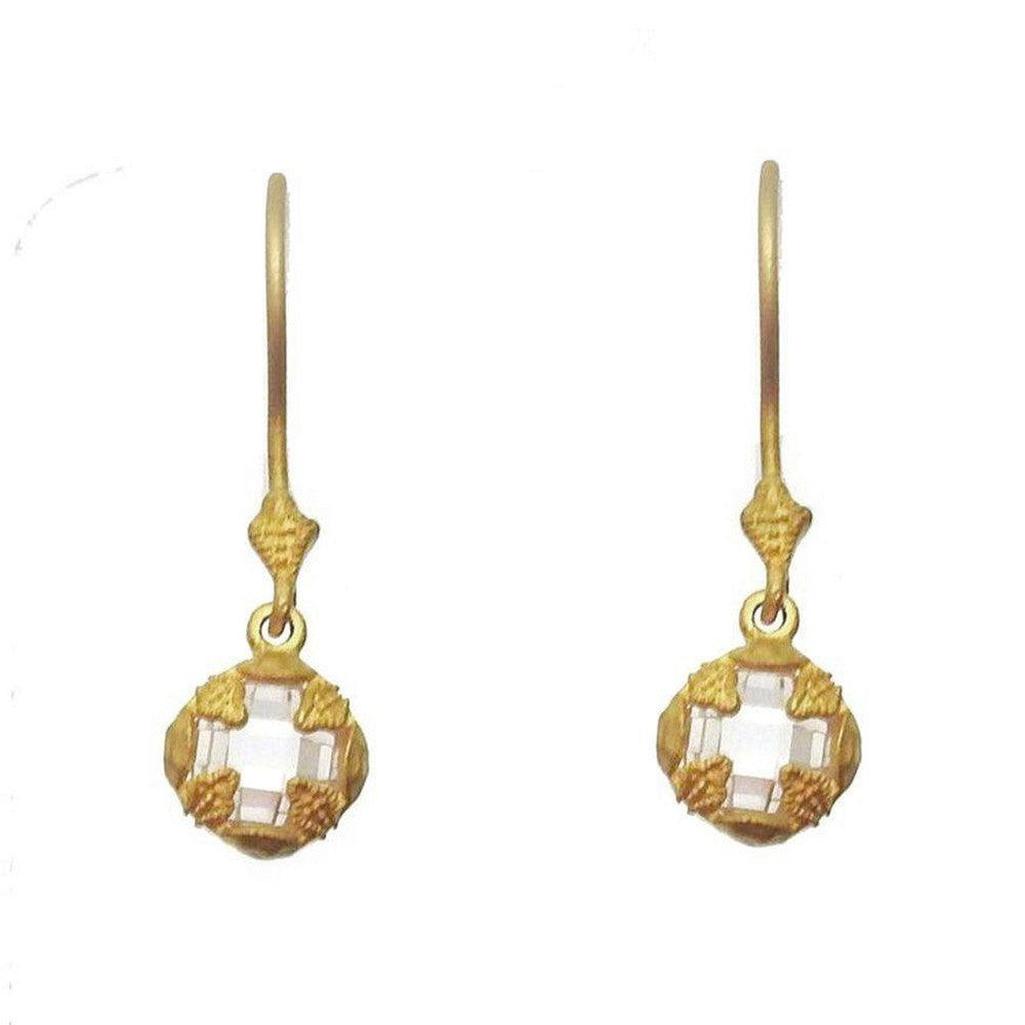 Stone Drop Earrings-Bijou Amani-Swag Designer Jewelry