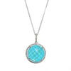 Turquoise and Diamond Necklace-Dove-Swag Designer Jewelry