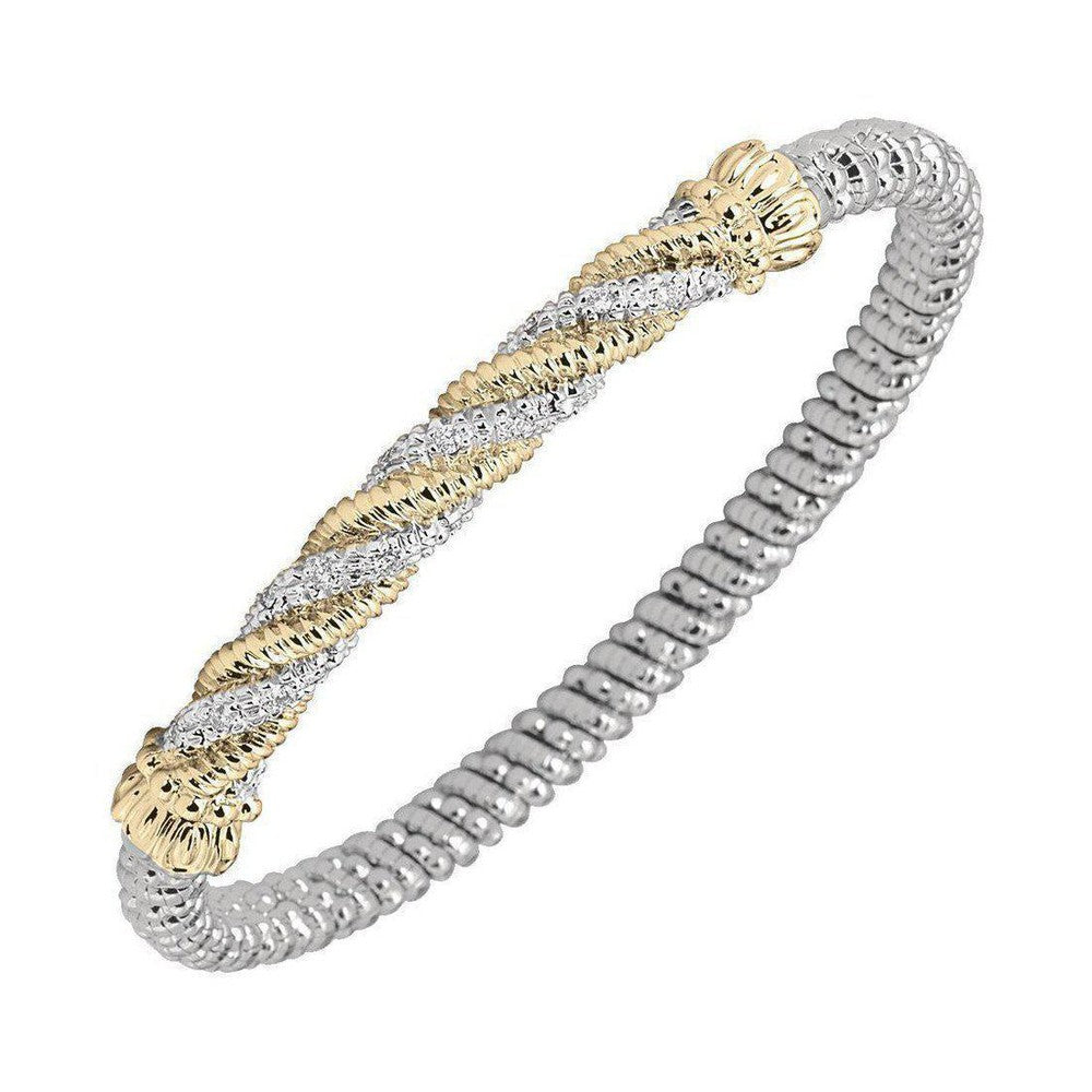 Twisted Bracelet with Diamonds-Vahan-Swag Designer Jewelry