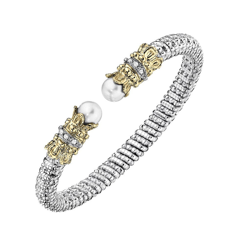 White Pearl Tip Bracelet-Vahan-Swag Designer Jewelry