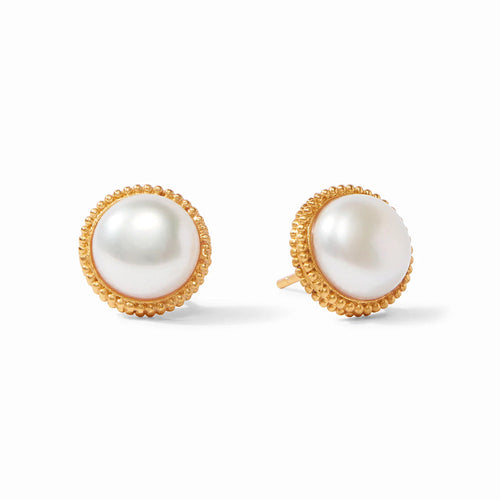 Fleur De Lis Stud Earrings-Julie Vos-Swag Designer Jewelry