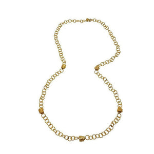 Gold Link Necklace-Susan Shaw-Swag Designer Jewelry