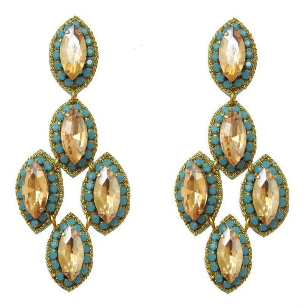 Quintana Roo Drop Earrings-Suzanna Dai-Swag Designer Jewelry