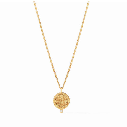 Trieste Coin Solitaire Necklace-Julie Vos-Swag Designer Jewelry